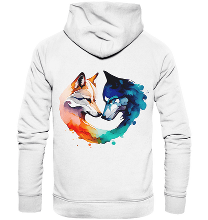 Bio Basic Hoodie - Wolfsliebe - ArtfulShenwyn