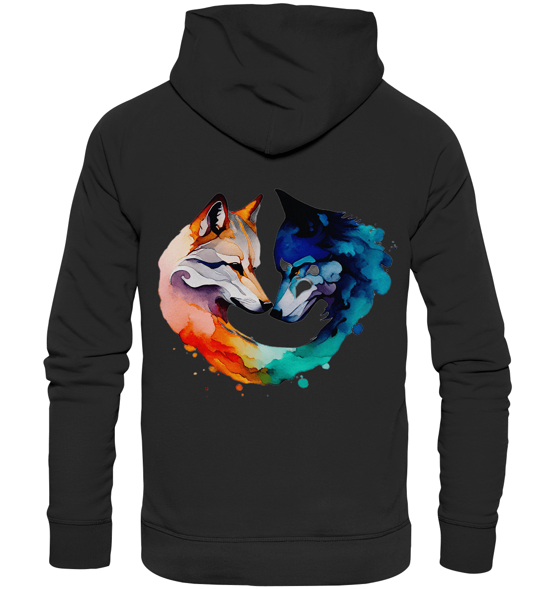 Bio Basic Hoodie - Wolfsliebe - ArtfulShenwyn