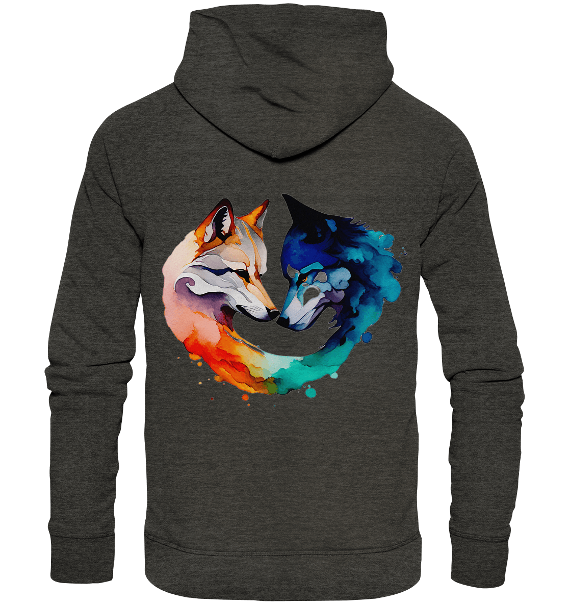 Bio Basic Hoodie - Wolfsliebe - ArtfulShenwyn