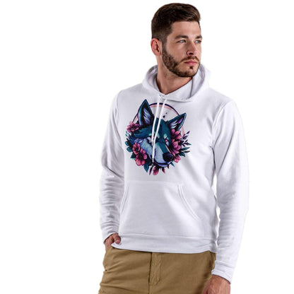 Bio Fashion Hoodie - Blue Wolf - ArtfulShenwyn