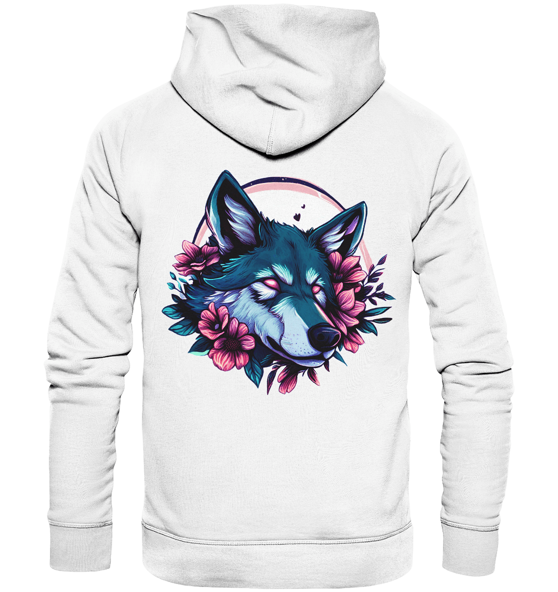 Bio Fashion Hoodie - Blue Wolf - ArtfulShenwyn