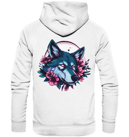 Bio Fashion Hoodie - Blue Wolf - ArtfulShenwyn