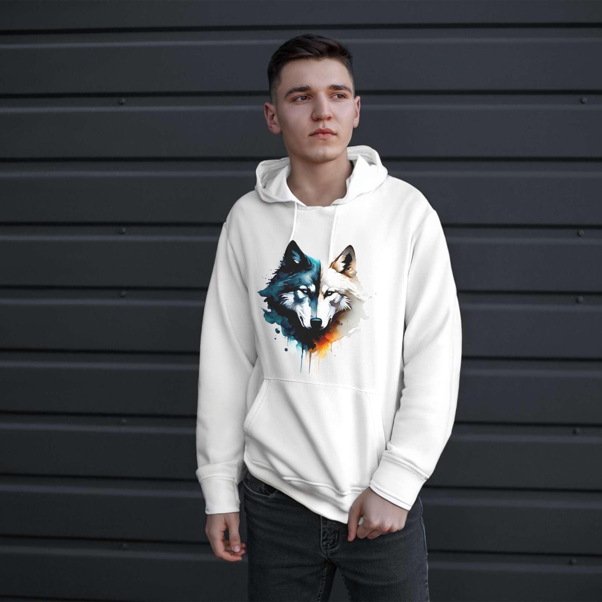 Bio Fashion Hoodie - Wolfsfaces - ArtfulShenwyn