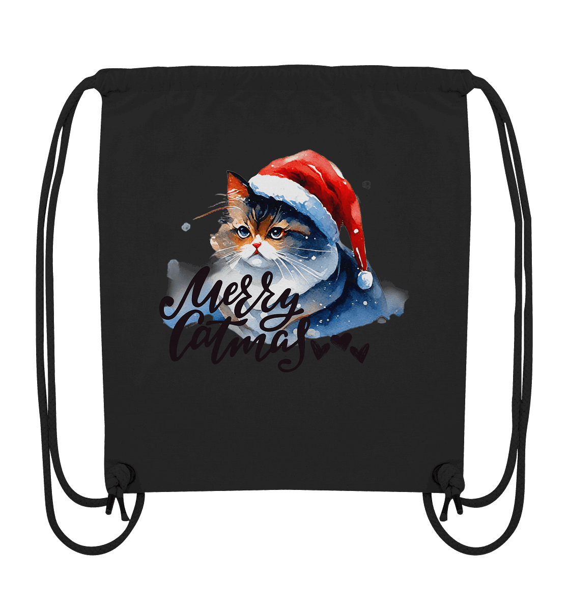 Bio Gym Bag, Merry Catmas - ArtfulShenwyn