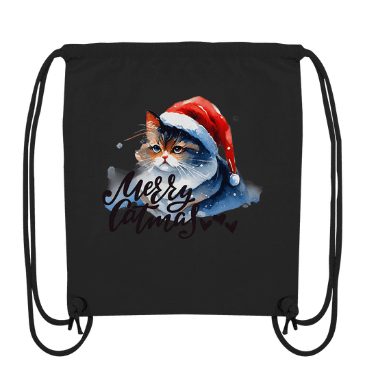 Bio Gym Bag, Merry Catmas - ArtfulShenwyn