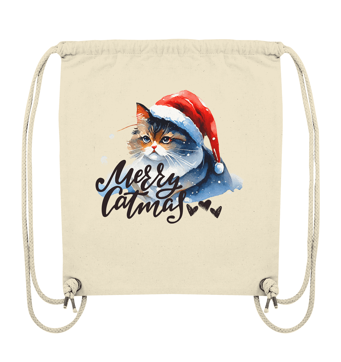 Bio Gym Bag, Merry Catmas - ArtfulShenwyn