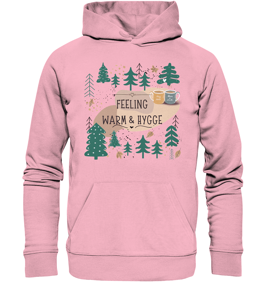 Bio Hoodie mit Waldmotiv Hygge - ArtfulShenwyn