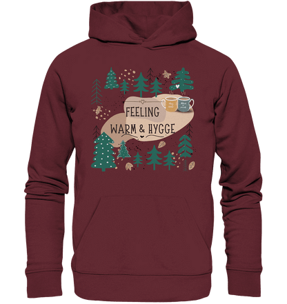 Bio Hoodie mit Waldmotiv Hygge - ArtfulShenwyn