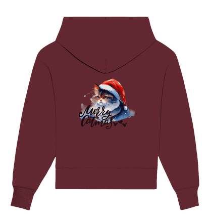 Bio Oversize Hoodie, Merry Catmas - ArtfulShenwyn