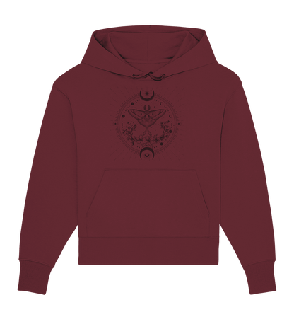 Bio Oversize Hoodie - Moon Moth - ArtfulShenwyn