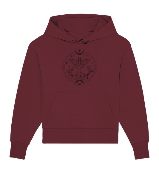 Bio Oversize Hoodie - Moon Moth - ArtfulShenwyn