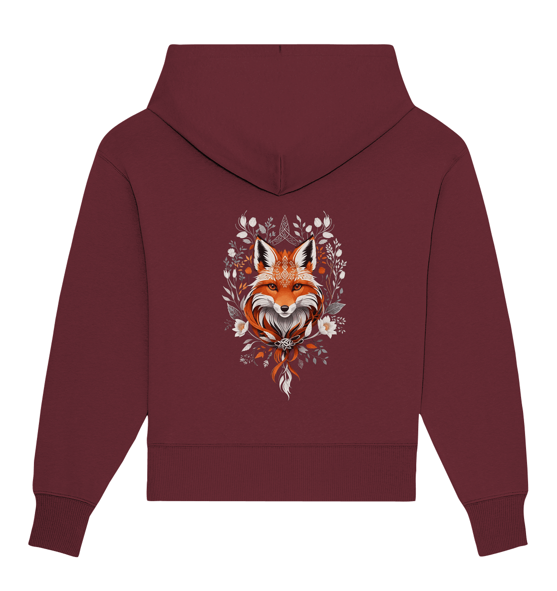 Bio Oversize Hoodie, Mystic Aesthetic Fox - ArtfulShenwyn