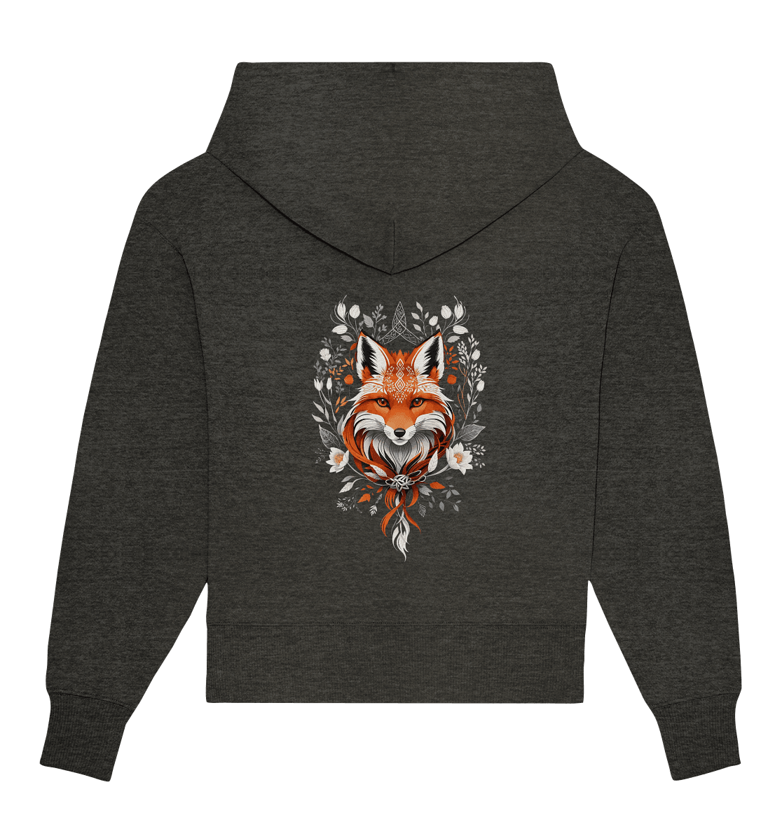 Bio Oversize Hoodie, Mystic Aesthetic Fox - ArtfulShenwyn