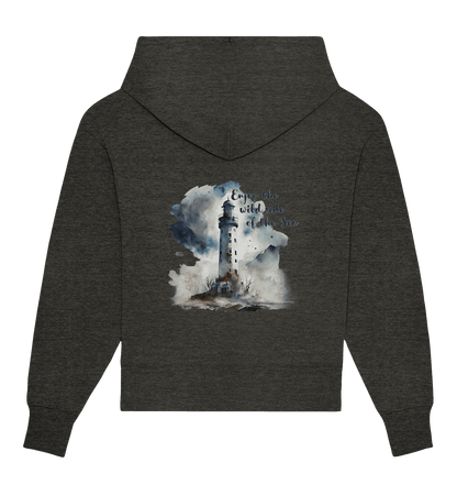 Bio Oversize Hoodie, Wild side of sea - ArtfulShenwyn