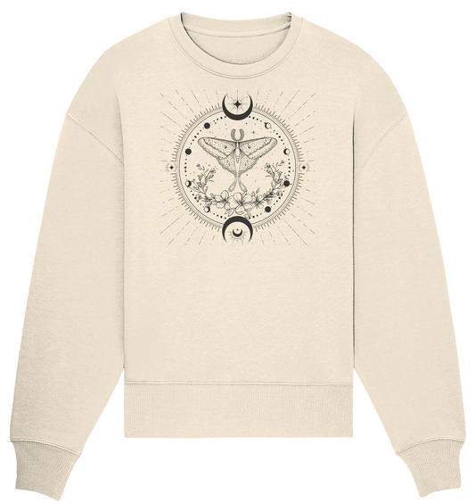 Bio Oversize Sweatshirt - Moon Moth - ArtfulShenwyn