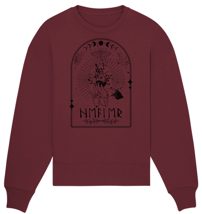 Bio Oversize Sweatshirt - Runic Healer Potion - Organic Oversize Sweatshirt - ArtfulShenwyn