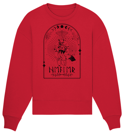 Bio Oversize Sweatshirt - Runic Healer Potion - Organic Oversize Sweatshirt - ArtfulShenwyn