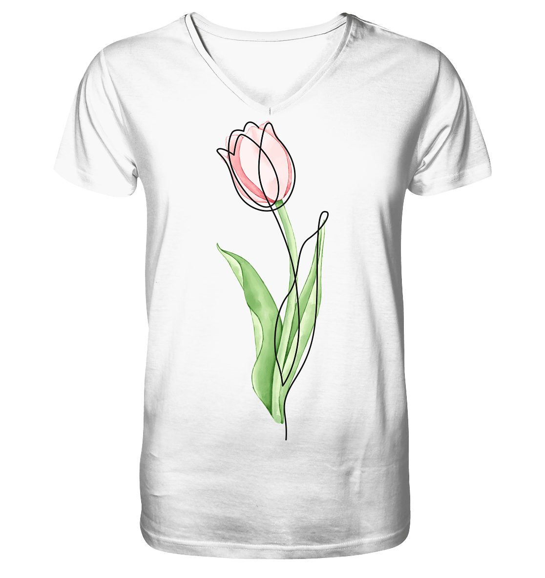 Blume - Mens Organic V-Neck Shirt - ArtfulShenwyn