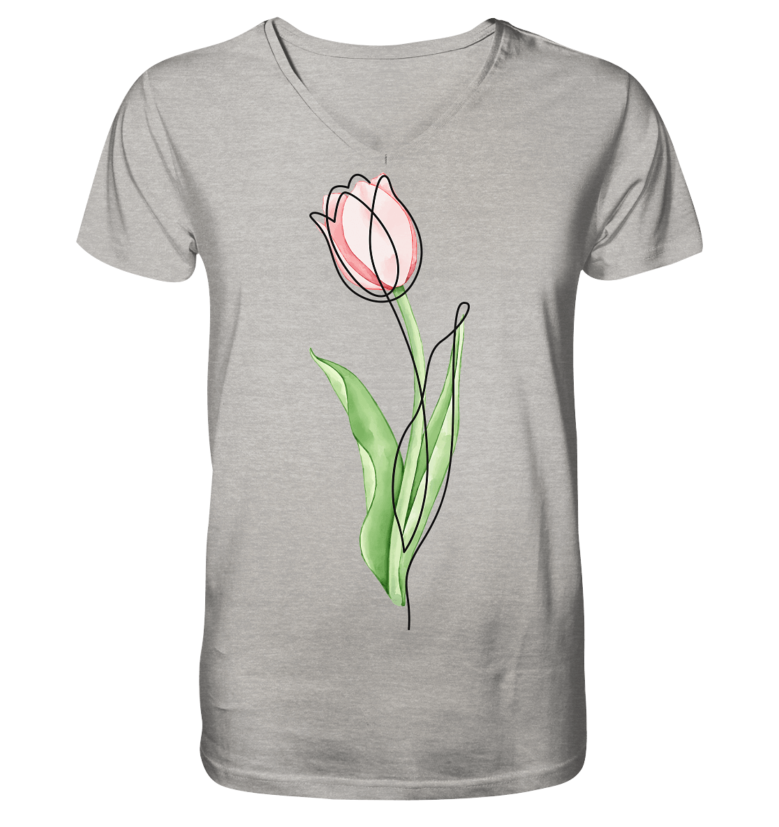 Blume - Mens Organic V-Neck Shirt - ArtfulShenwyn