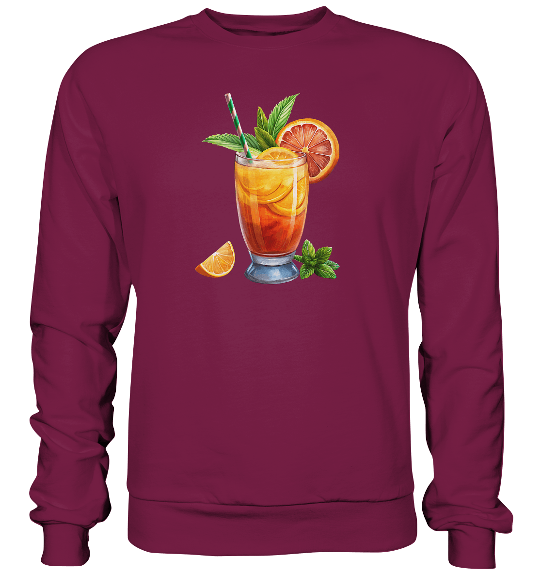 Delicious Cocktail - Basic Sweatshirt - ArtfulShenwyn