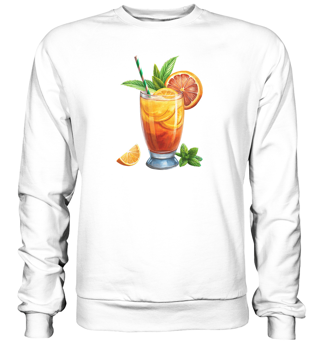 Delicious Cocktail - Basic Sweatshirt - ArtfulShenwyn