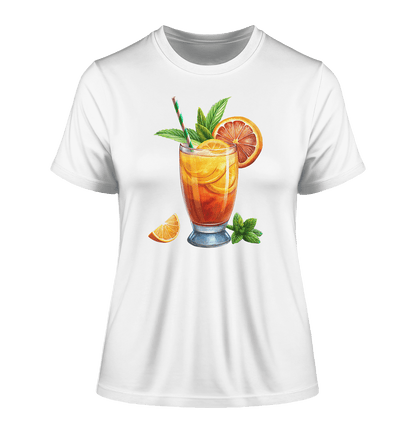 Delicious Cocktail - Fitted Ladies Organic Shirt - ArtfulShenwyn