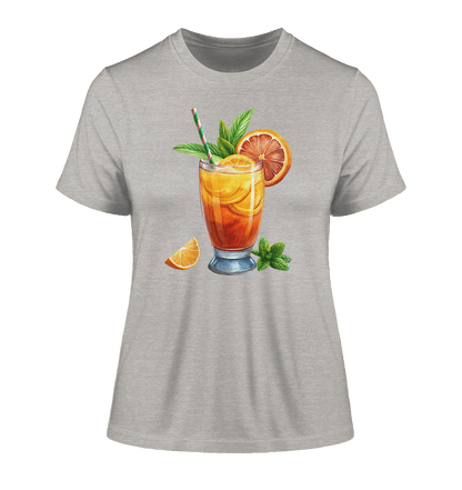 Delicious Cocktail - Fitted Ladies Organic Shirt - ArtfulShenwyn