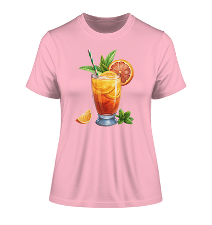 Delicious Cocktail - Fitted Ladies Organic Shirt - ArtfulShenwyn