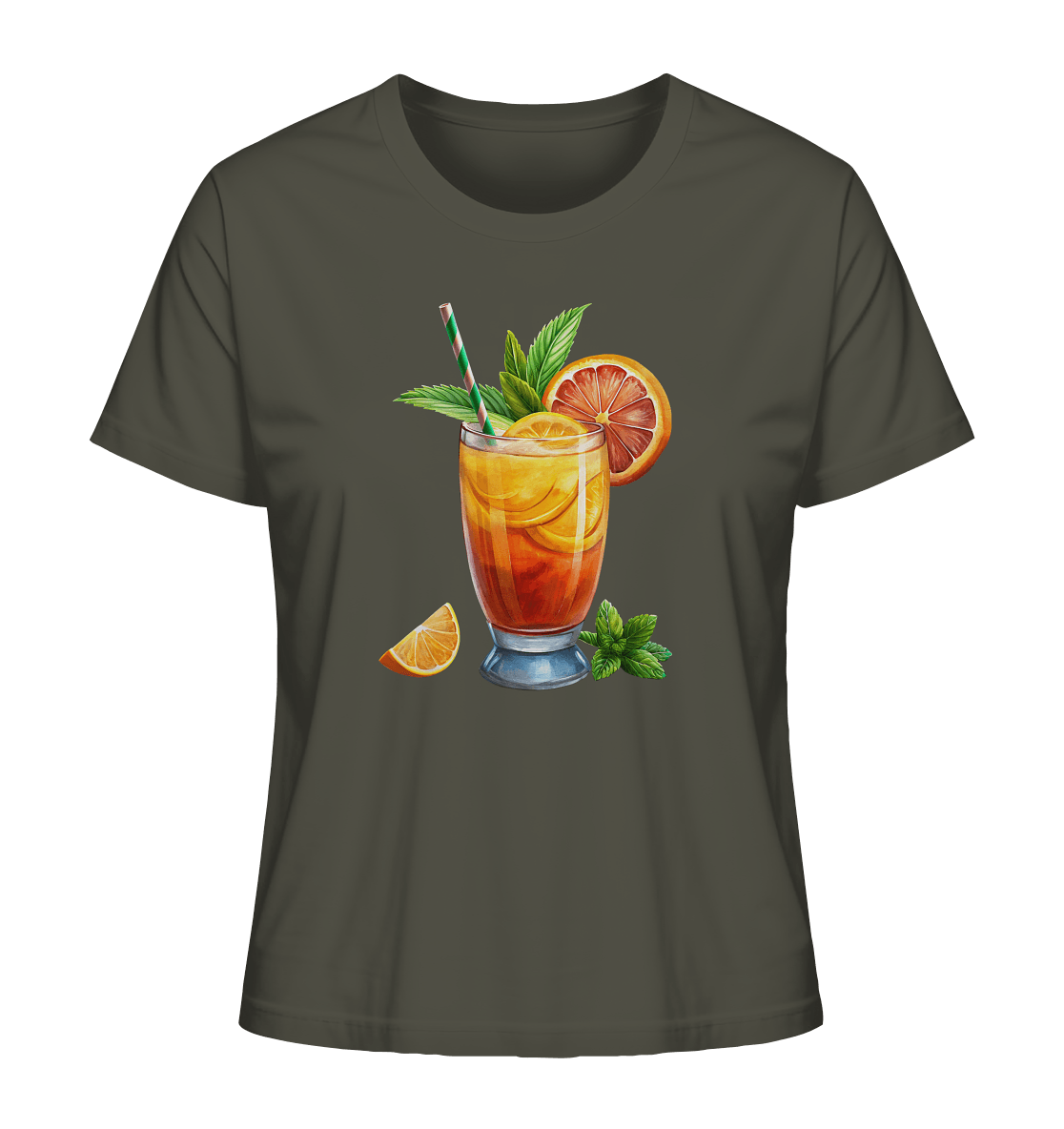 Delicious Cocktail - Ladies Organic Shirt - ArtfulShenwyn