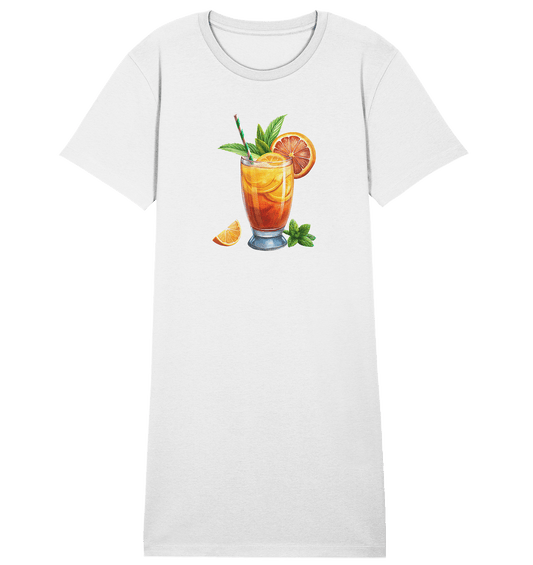 Delicious Cocktail - Ladies Organic Shirt Dress - ArtfulShenwyn