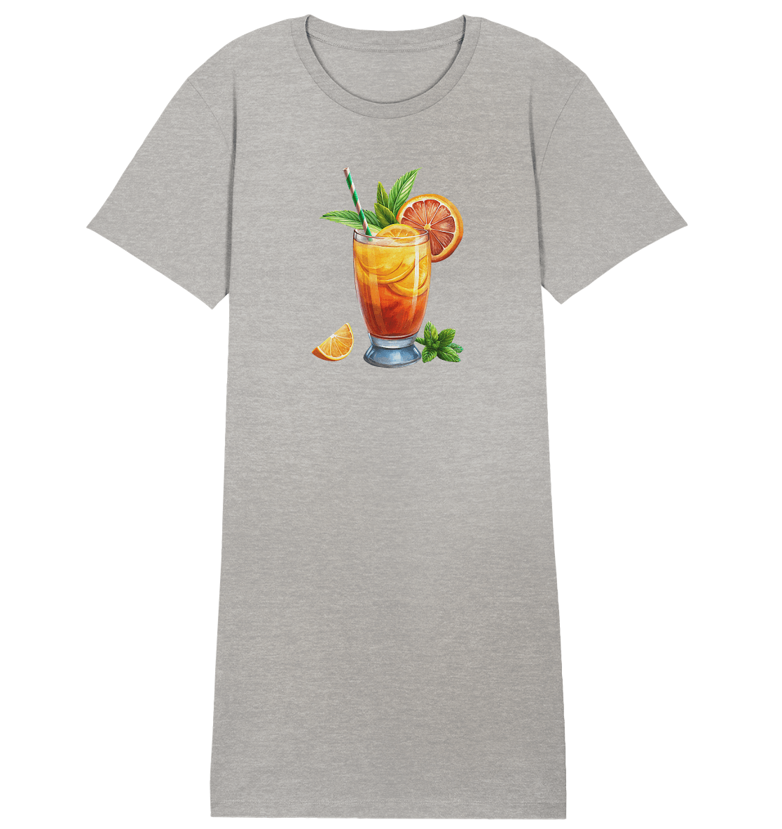 Delicious Cocktail - Ladies Organic Shirt Dress - ArtfulShenwyn