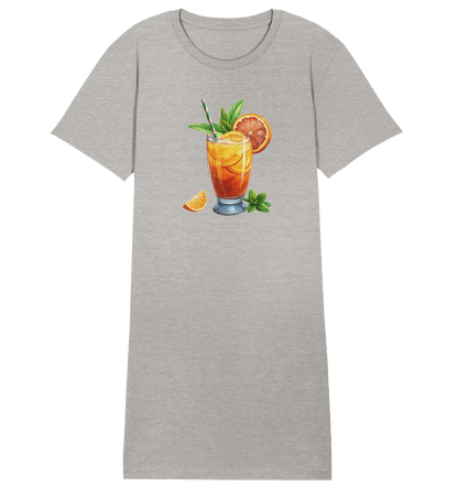 Delicious Cocktail - Ladies Organic Shirt Dress - ArtfulShenwyn