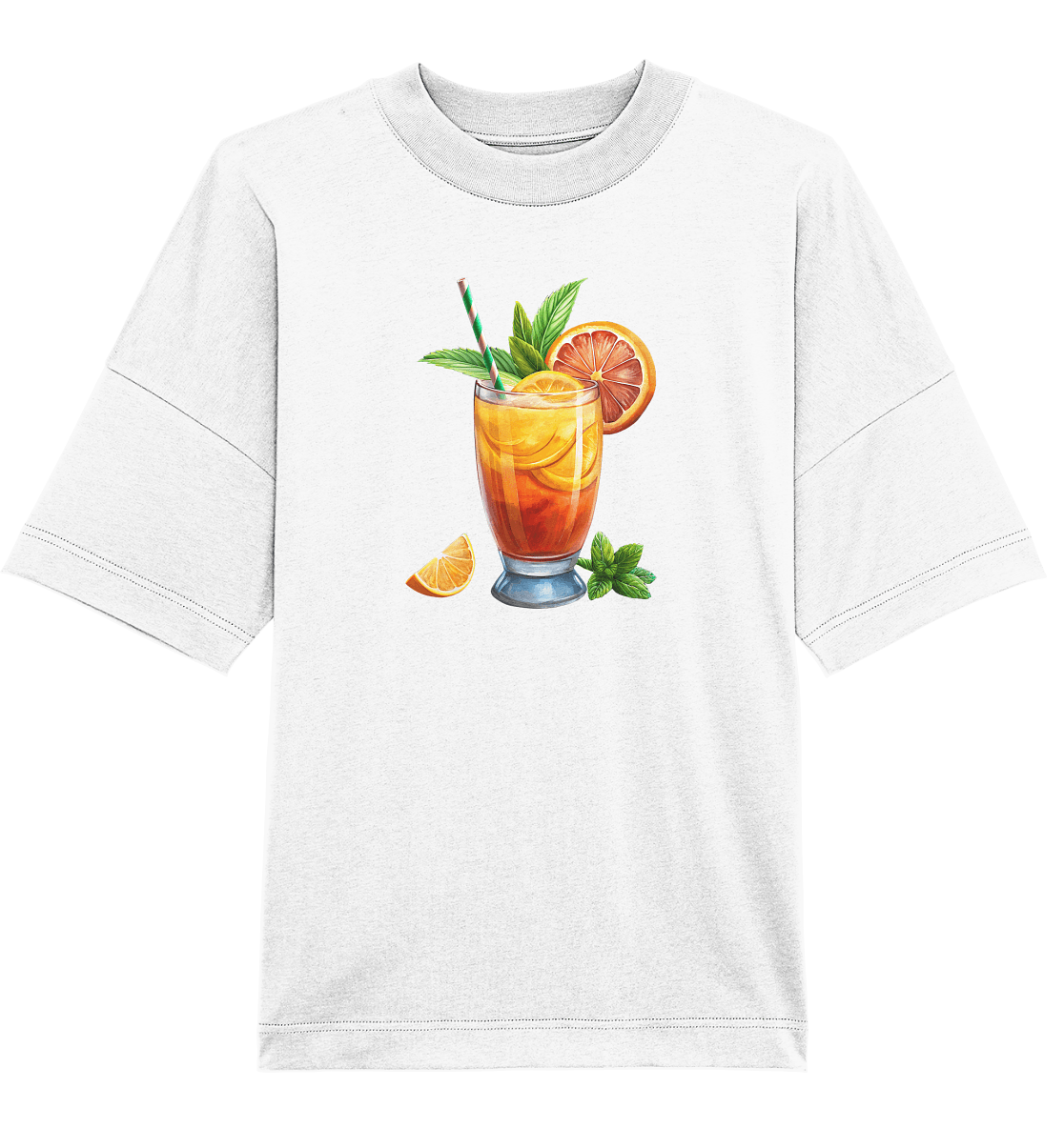 Delicious Cocktail - Organic Oversize Shirt - ArtfulShenwyn