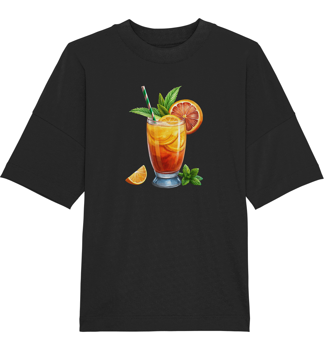 Delicious Cocktail - Organic Oversize Shirt - ArtfulShenwyn