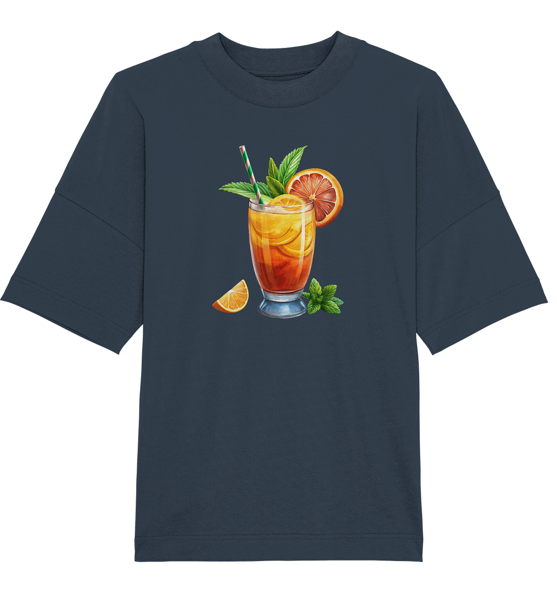 Delicious Cocktail - Organic Oversize Shirt - ArtfulShenwyn