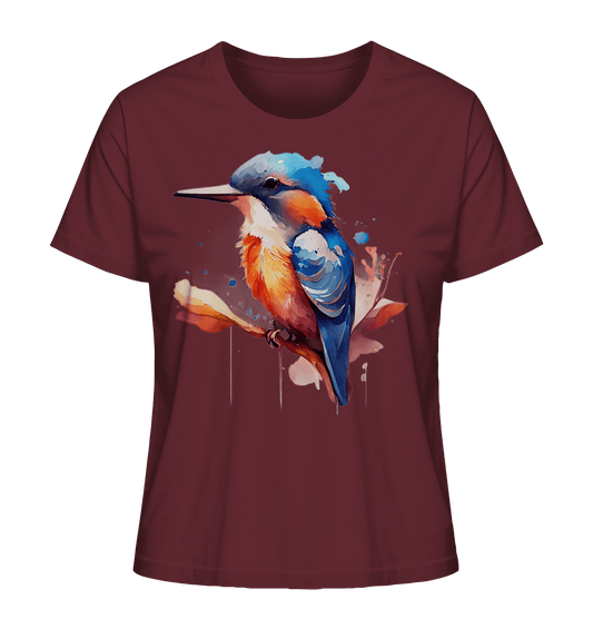 Eisvogel Aquarell - Ladies Organic Shirt - ArtfulShenwyn