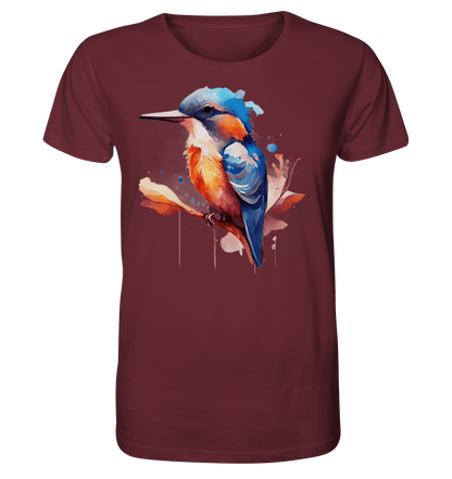 Eisvogel Aquarell - Organic Basic Shirt - ArtfulShenwyn