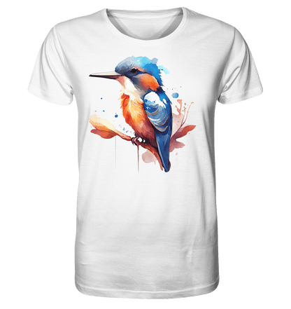 Eisvogel Aquarell - Organic Basic Shirt - ArtfulShenwyn