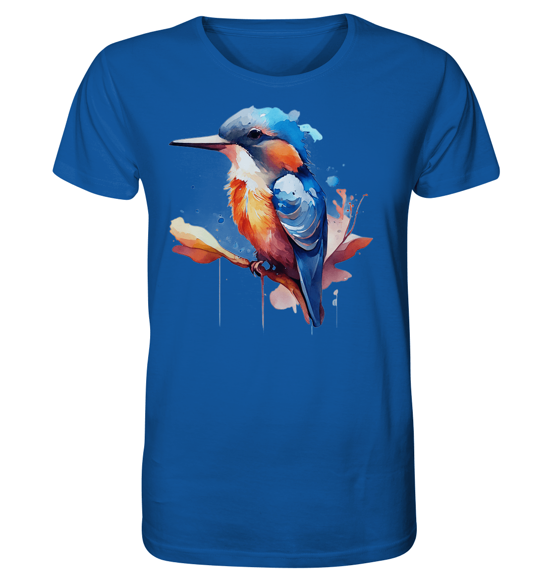 Eisvogel Aquarell - Organic Basic Shirt - ArtfulShenwyn