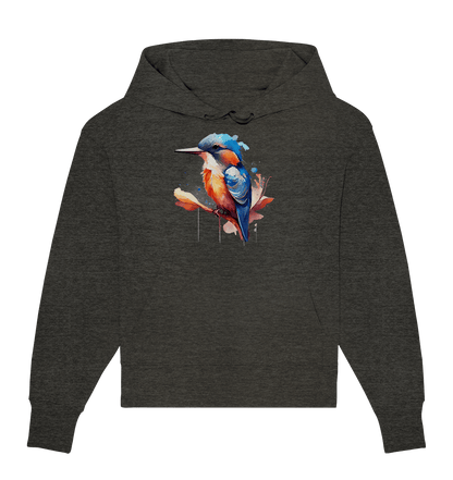 Eisvogel Aquarell - Organic Oversize Hoodie - ArtfulShenwyn