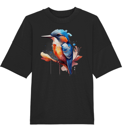 Eisvogel Aquarell - Organic Oversize Shirt - ArtfulShenwyn