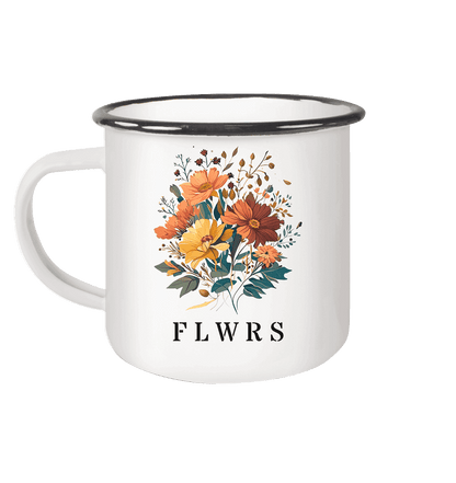 Emailletasse, Blumenstrauß FLWRS - ArtfulShenwyn