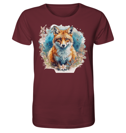 Flower Fox - Organic Shirt - ArtfulShenwyn