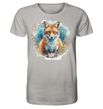 Flower Fox - Organic Shirt - ArtfulShenwyn