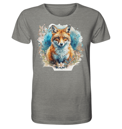 Flower Fox - Organic Shirt - ArtfulShenwyn