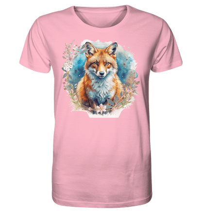 Flower Fox - Organic Shirt - ArtfulShenwyn