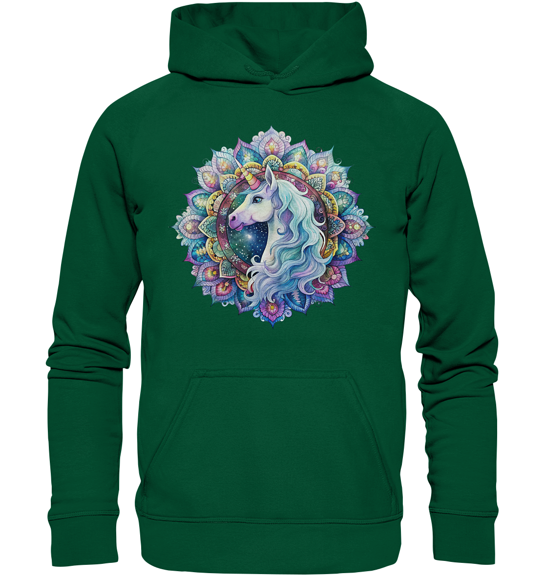 Einhorn Mandala - Basic Unisex Hoodie