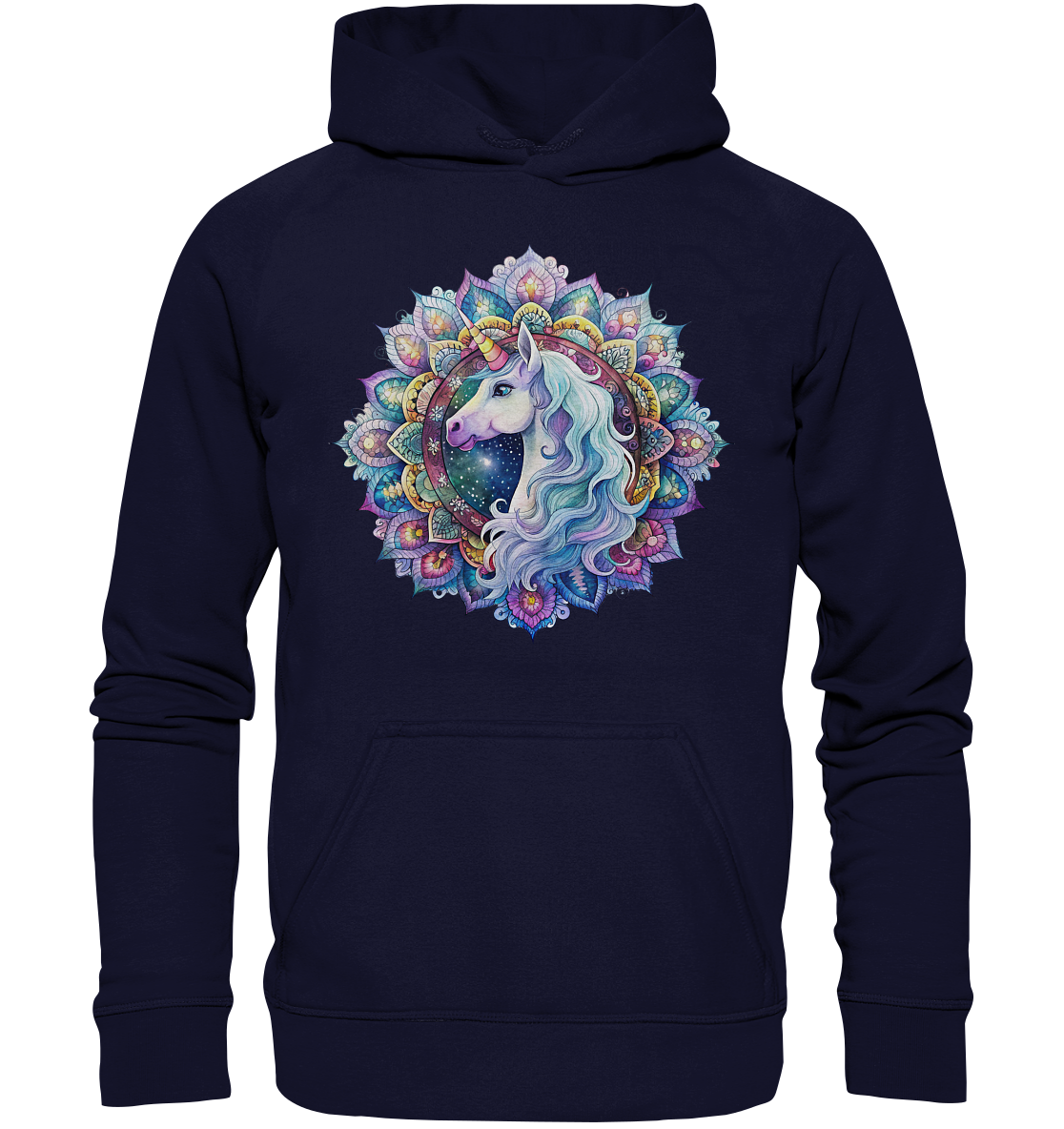 Einhorn Mandala - Basic Unisex Hoodie