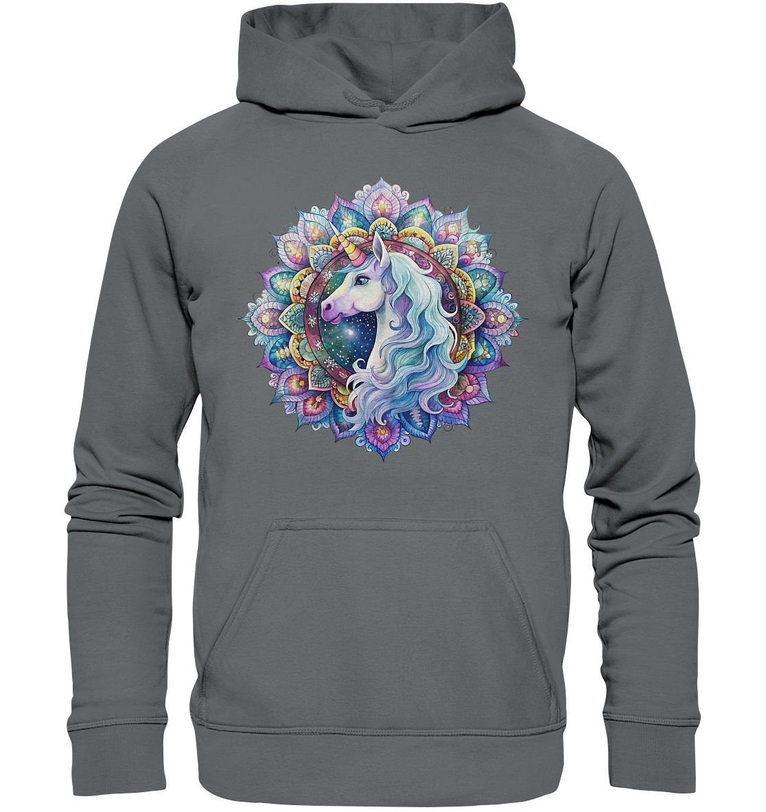 Einhorn Mandala - Basic Unisex Hoodie