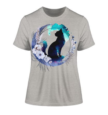 Moon Cat - Fitted Ladies Organic Shirt